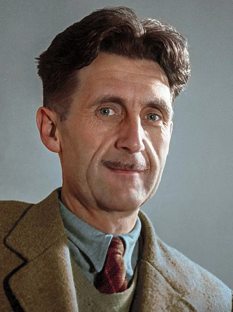 El escritor británico george orwell